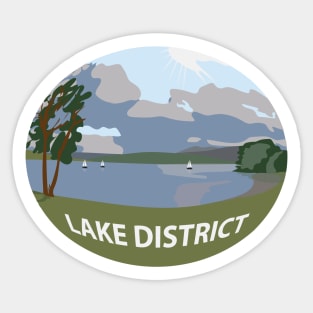 Lake district national park - Windermere fish eye view Sticker